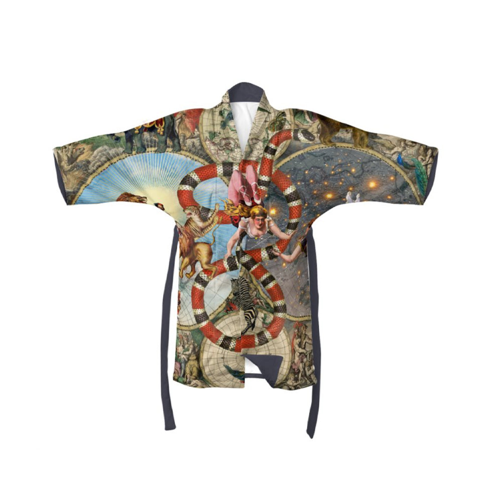 Le Cirque Du Monde Silk Kimono