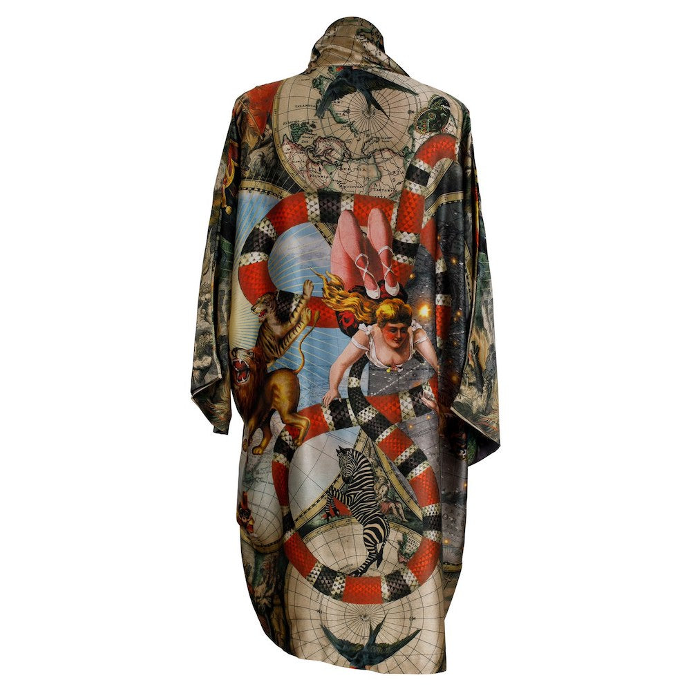 Le Cirque Du Monde Silk Kimono