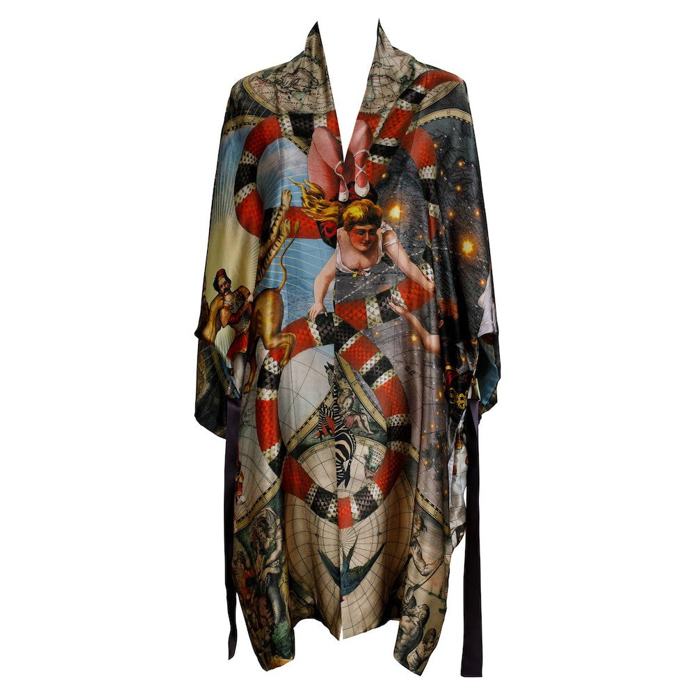 Le Cirque Du Monde Silk Kimono