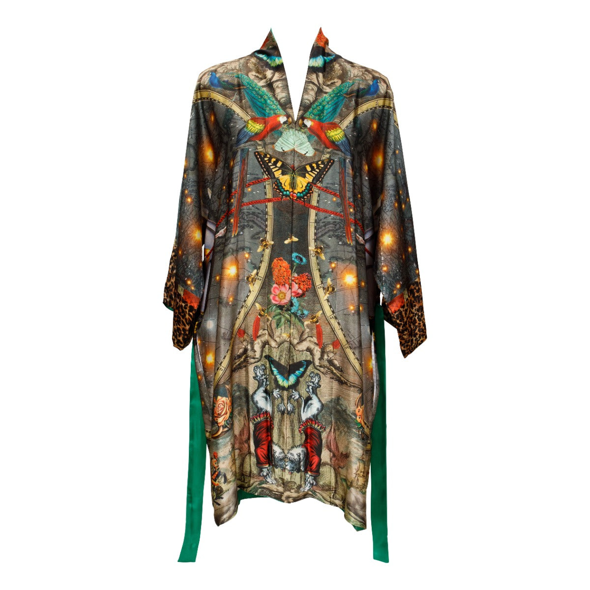 Paradise Cirque Silk Kimono