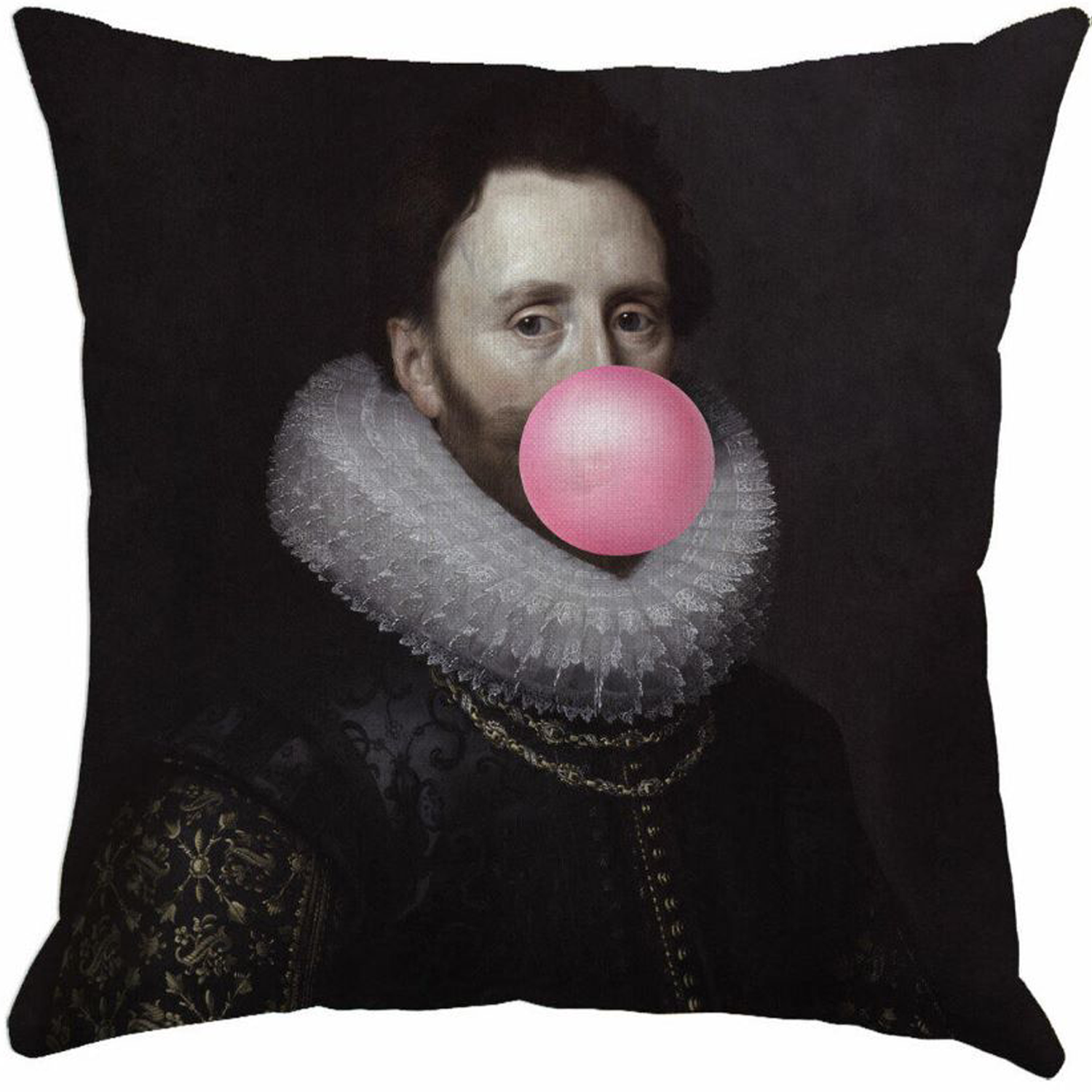 Mineheart Bubblegum Man Renaissance Portrait Cushion