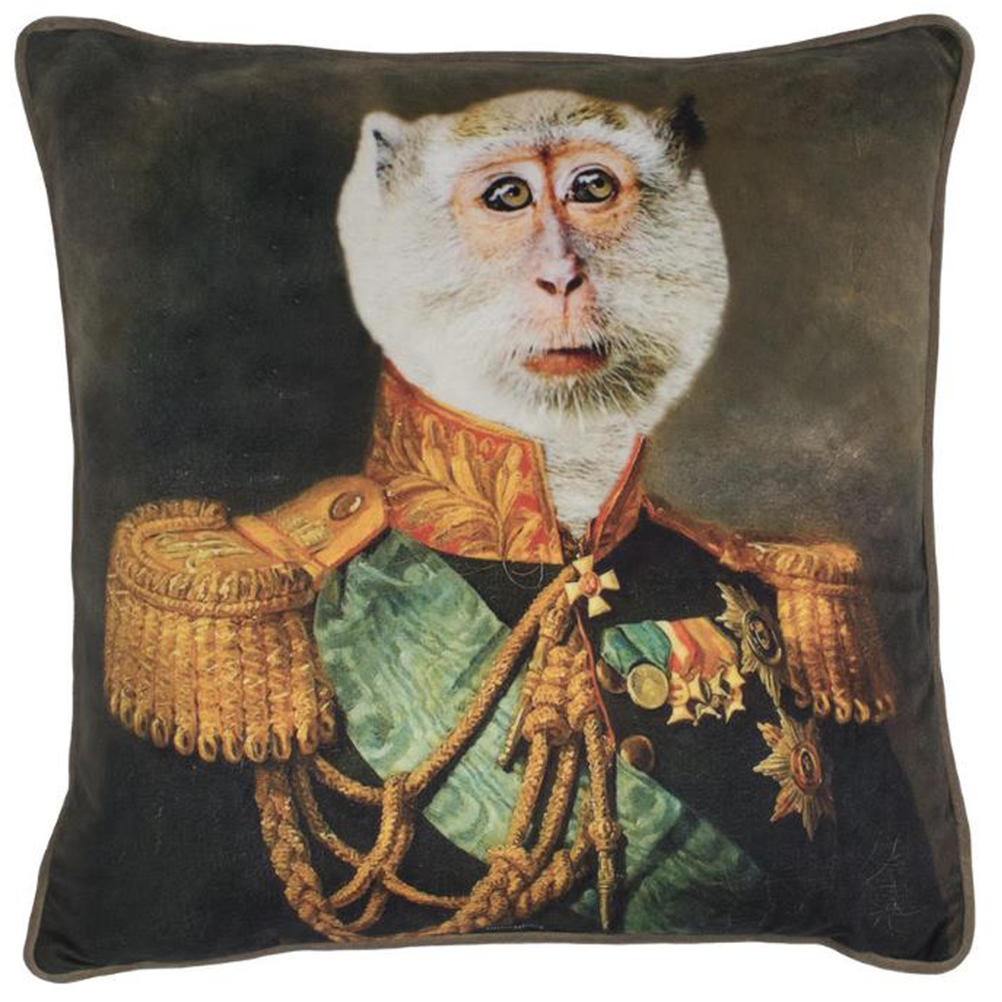 Mineheart Angela Rossi Duke Gibson Military Monkey Cushion