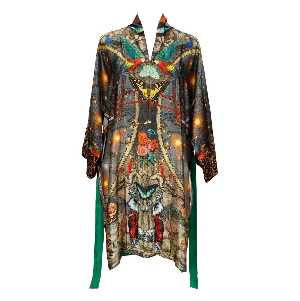 Paradise Cirque Silk Kimono