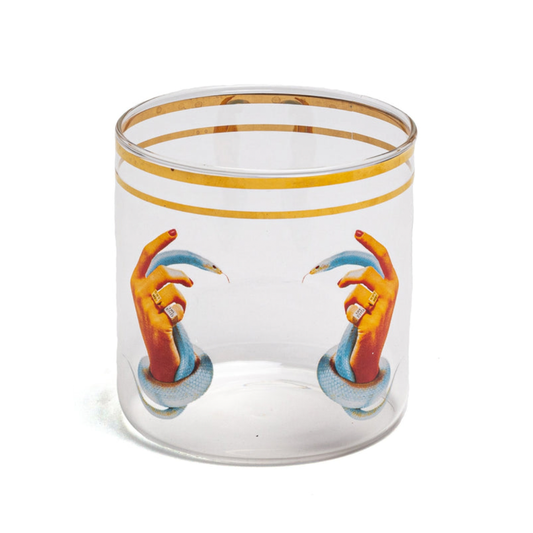 Seletti Toiletpaper Snake Hands Glass