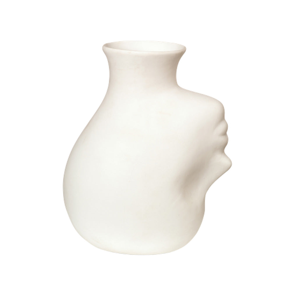 Pols Potten Upside Down Head White Porcelain Vase