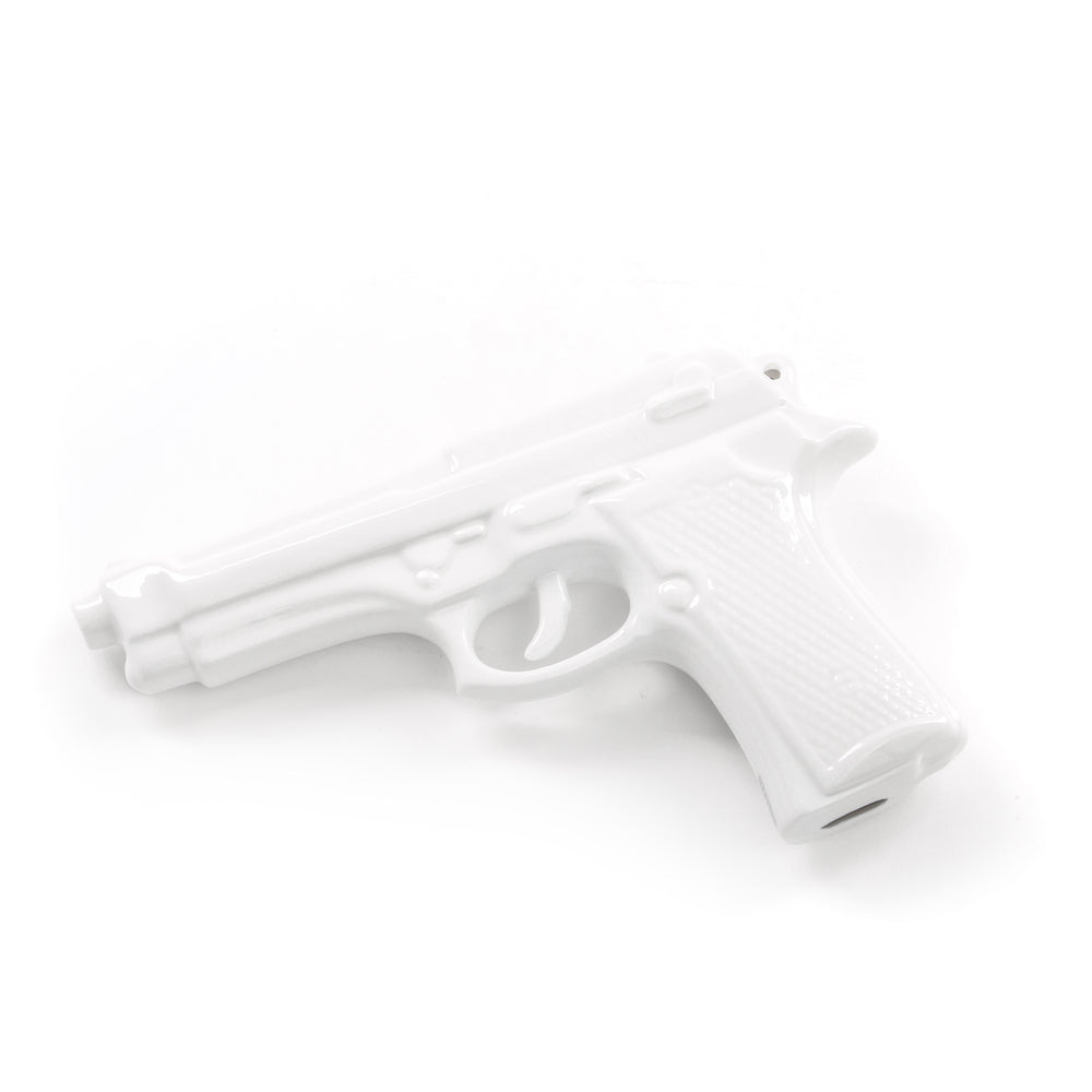 Seletti My Gun Memorabilia White Porcelain Gun Ornament