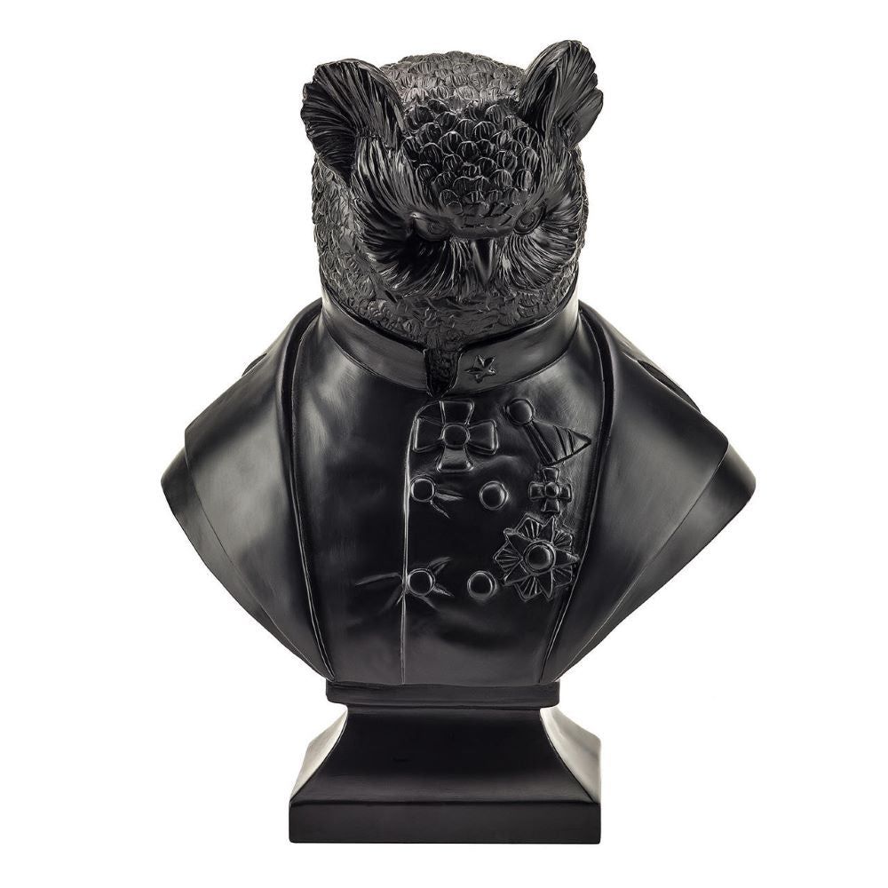 Minehaert Angela Rossi Grandfather Olaf Black Resin Bust