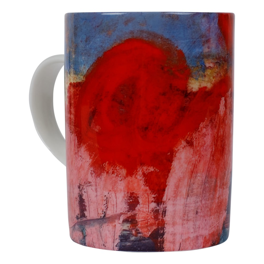 Karen Daye Hutchinson Tall Coffee Mug - Red