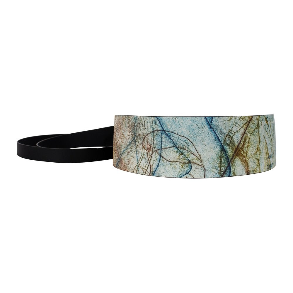 Karen Daye Hutchinson Leather Wrap Belt - Nude